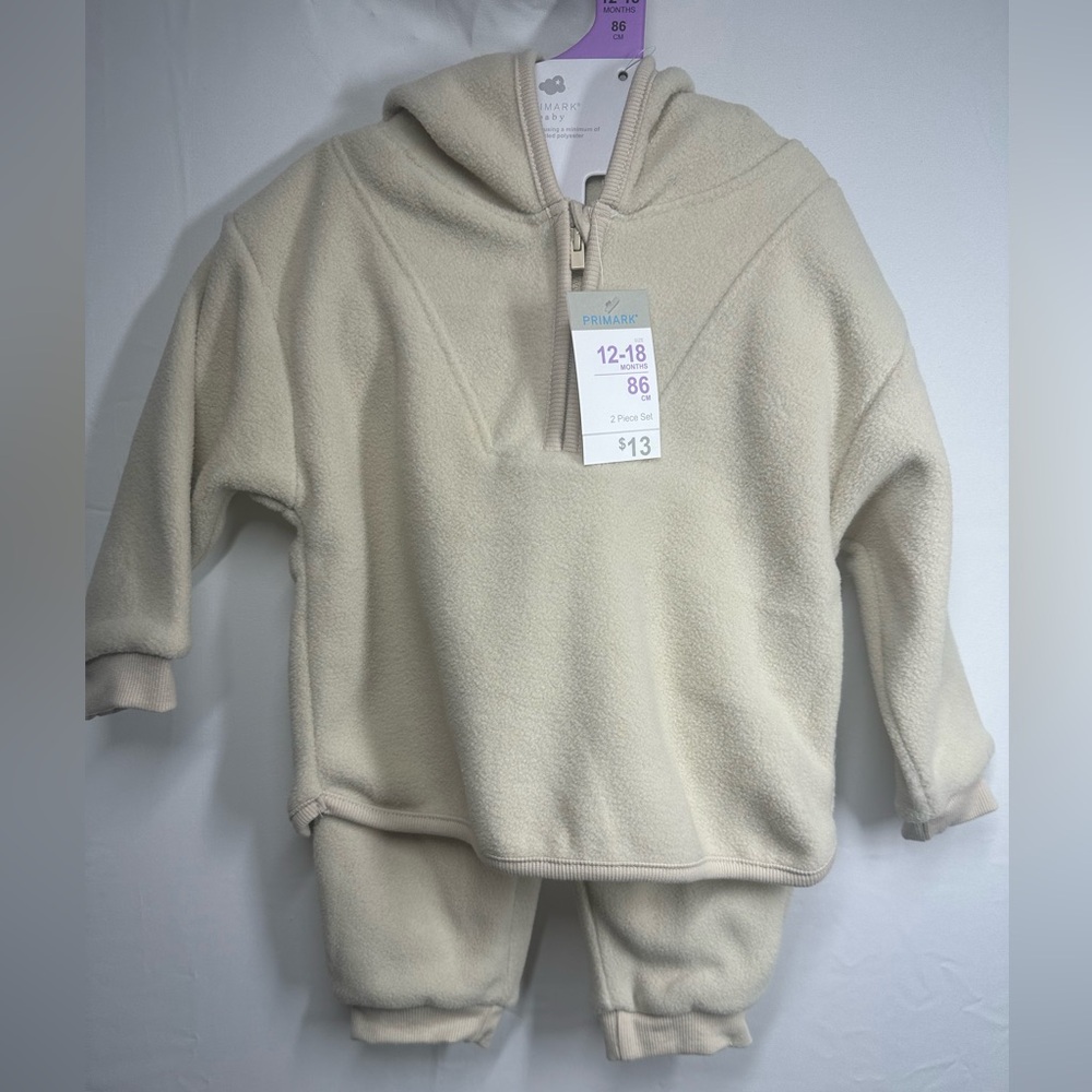 Primark Cream Kids Hoodie Set